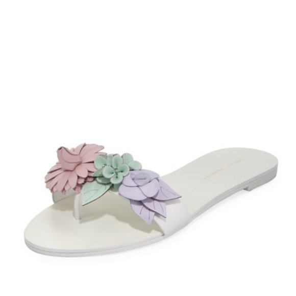 Sophia Webster Lilico Floral Slide Flat Sandals